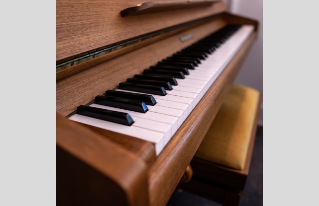 Used Knight Satin Teak K10 Upright Piano - All Inclusive Premium Package (SN:59306) - Image 7